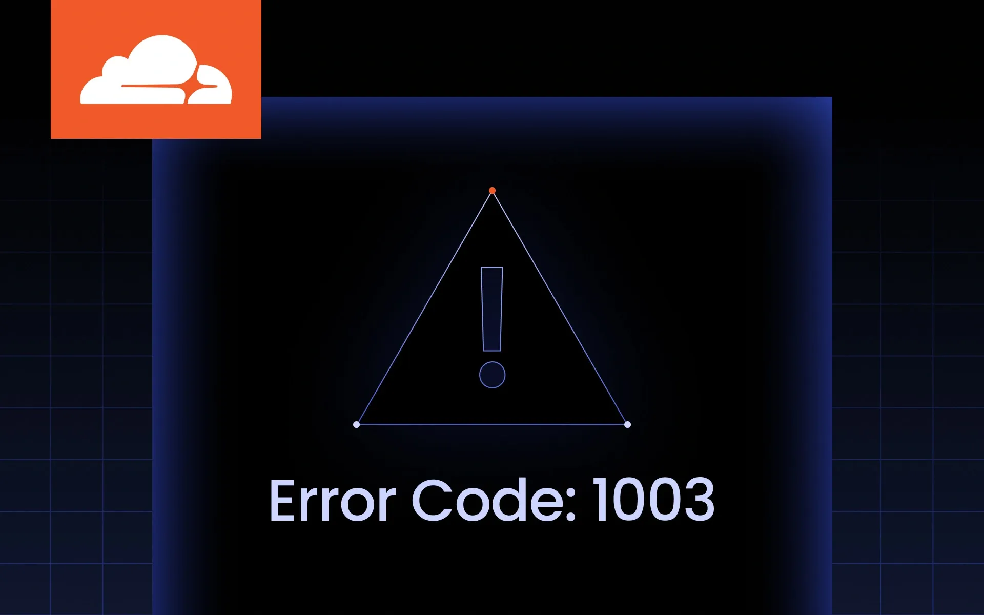 Error Code 1003 
